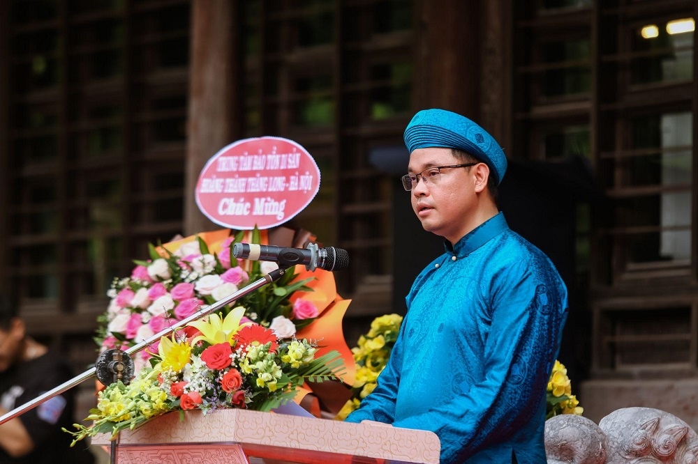 Ông Đinh Chí Hiếu, Phó TGĐ Sunshine Group - TGĐ Tập đoàn Công nghệ Unicloud phát biểu tại buổi lễ