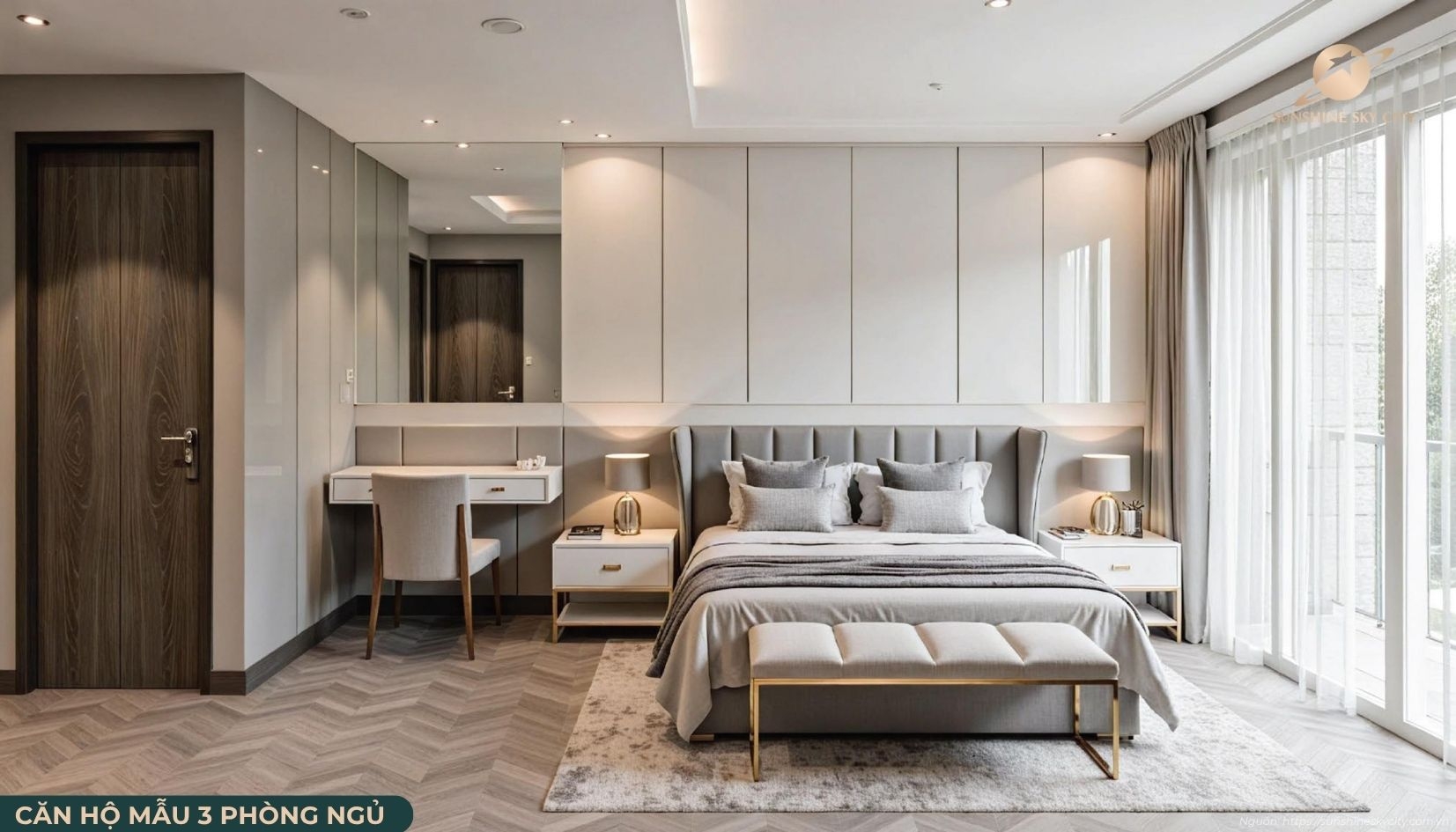 Căn Hộ 3 Phòng Ngủ Dự án Sunshine Sky City Quận 7