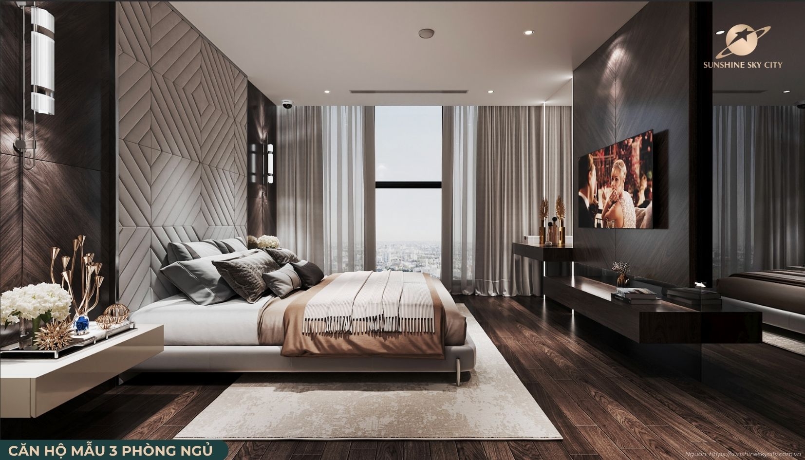 Căn Hộ 3 Phòng Ngủ Dự án Sunshine Sky City Quận 7