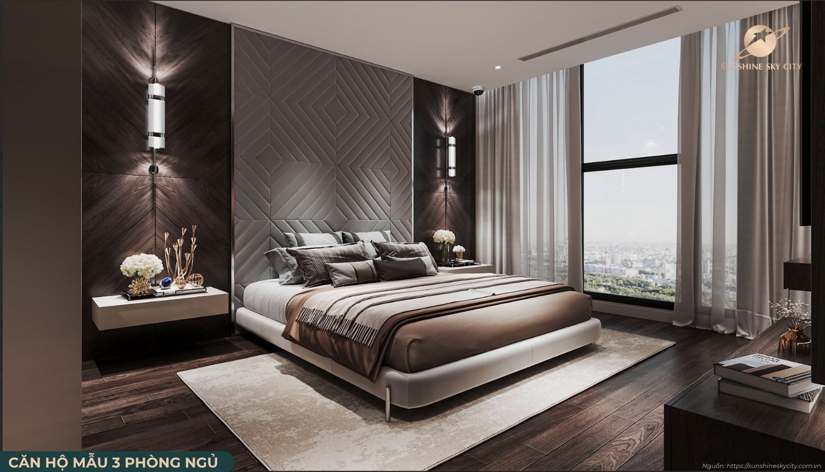 Căn Hộ 3 Phòng Ngủ Dự án Sunshine Sky City Quận 7