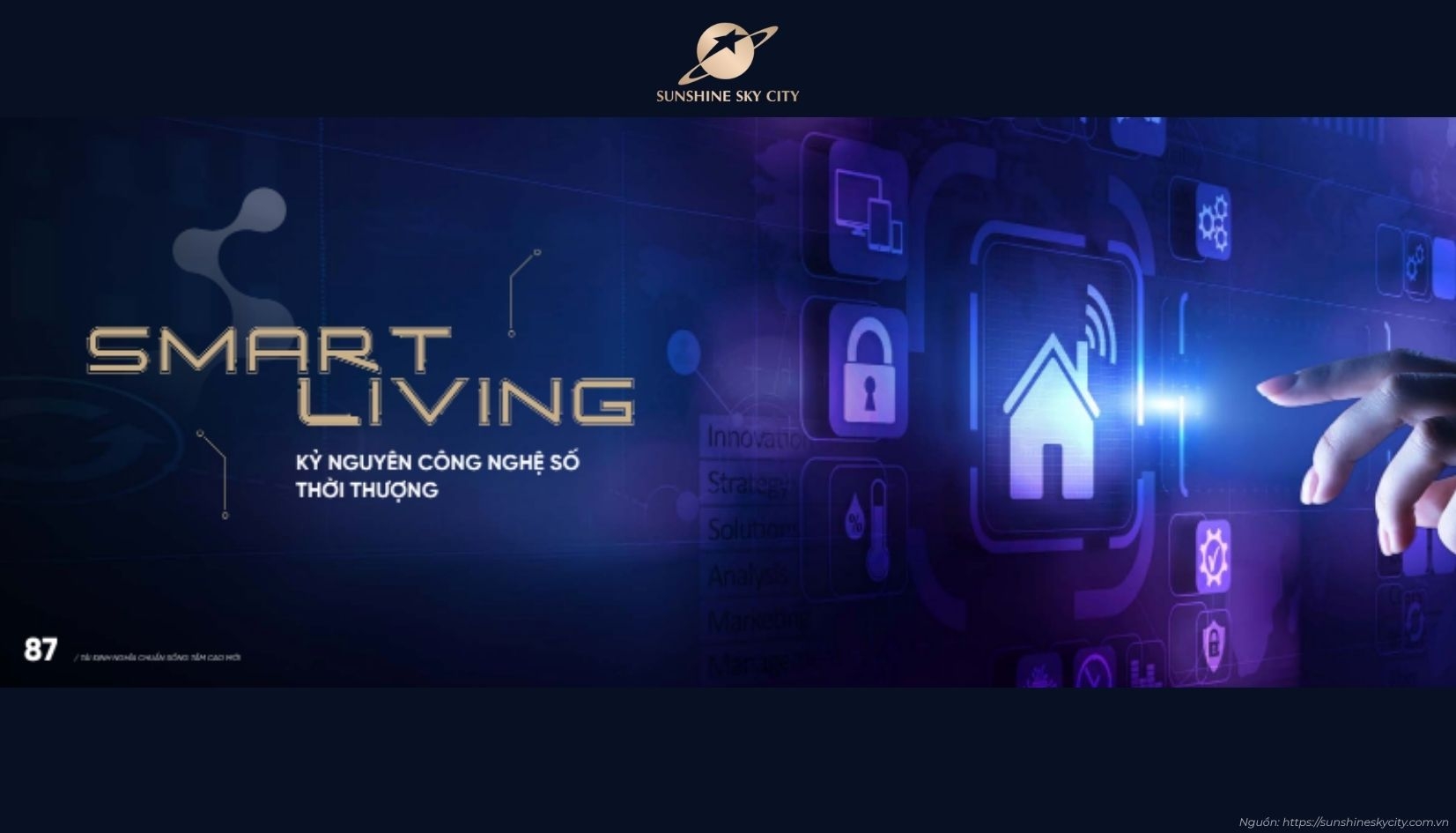 Công nghệ Smart City của dự án Sunshine Sky City Quận 7