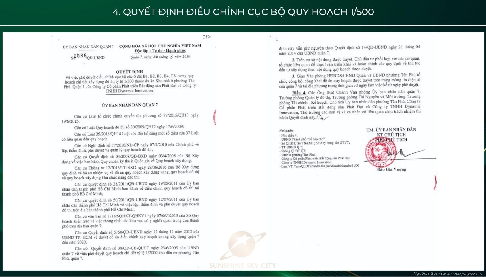 Pháp Lý Dự án Sunshine Sky City Quận 7