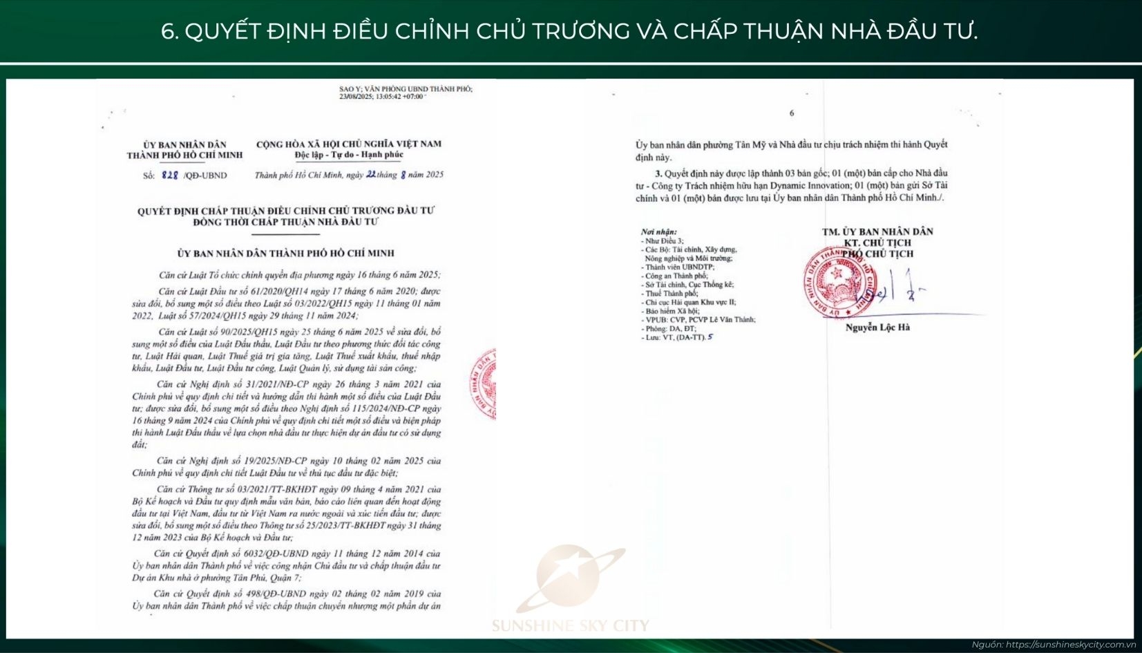 Pháp Lý Dự án Sunshine Sky City Quận 7