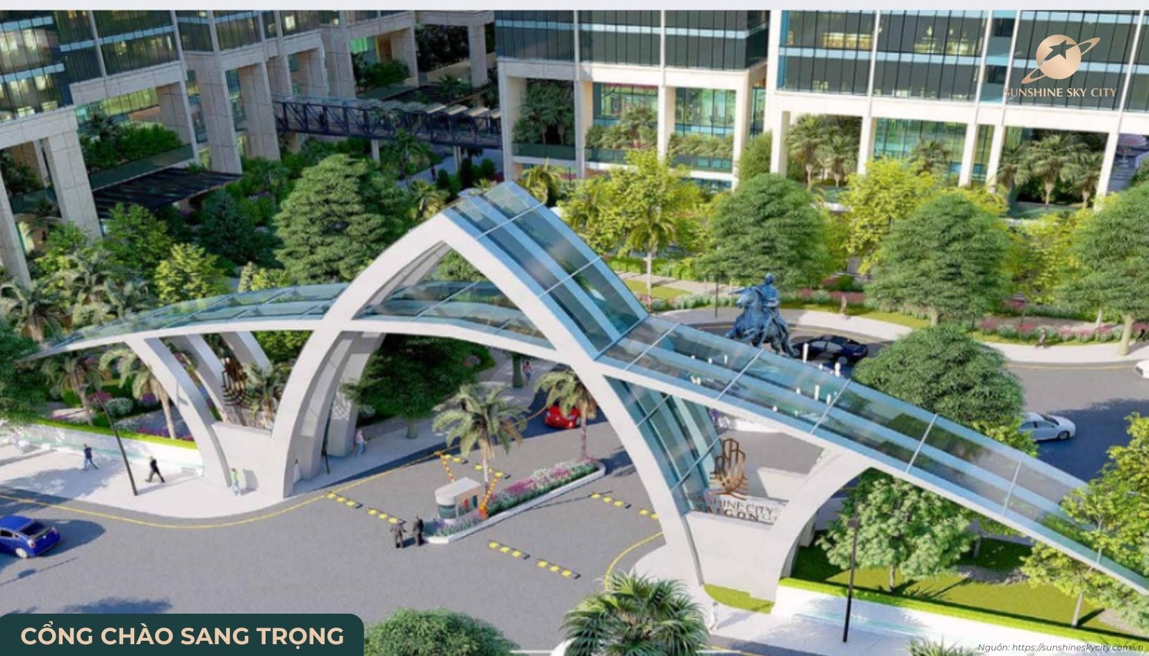 Phối Cảnh Cổng Chào Sang Trọng Dự án Sunshine Sky City Quận 7