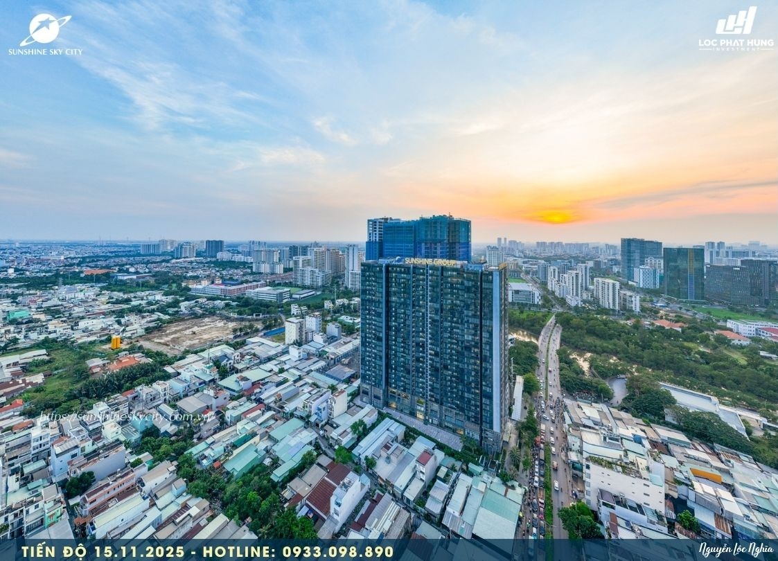 Tiến độ Xây Dựng Căn Hộ Chung Cư Sunshine Sky City 15/11/2025