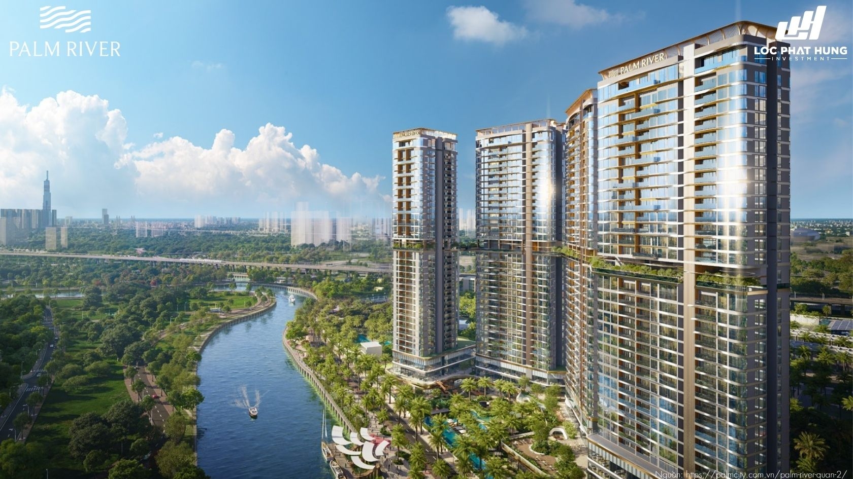 Phối Cảnh Tổng Thể Dự Án Căn Hộ Chung Cư Palm River Quận 2