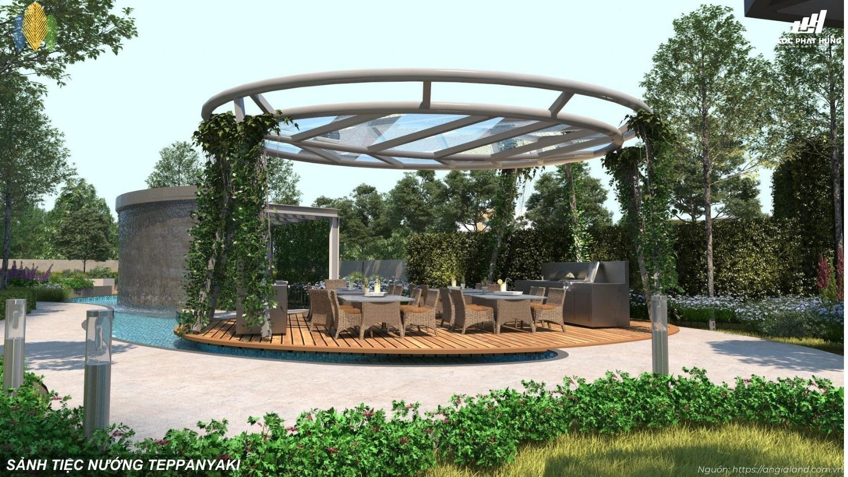 Sảnh Tiệc Nướng Ngoài Trời Teppanyaki Palm River Quận 2