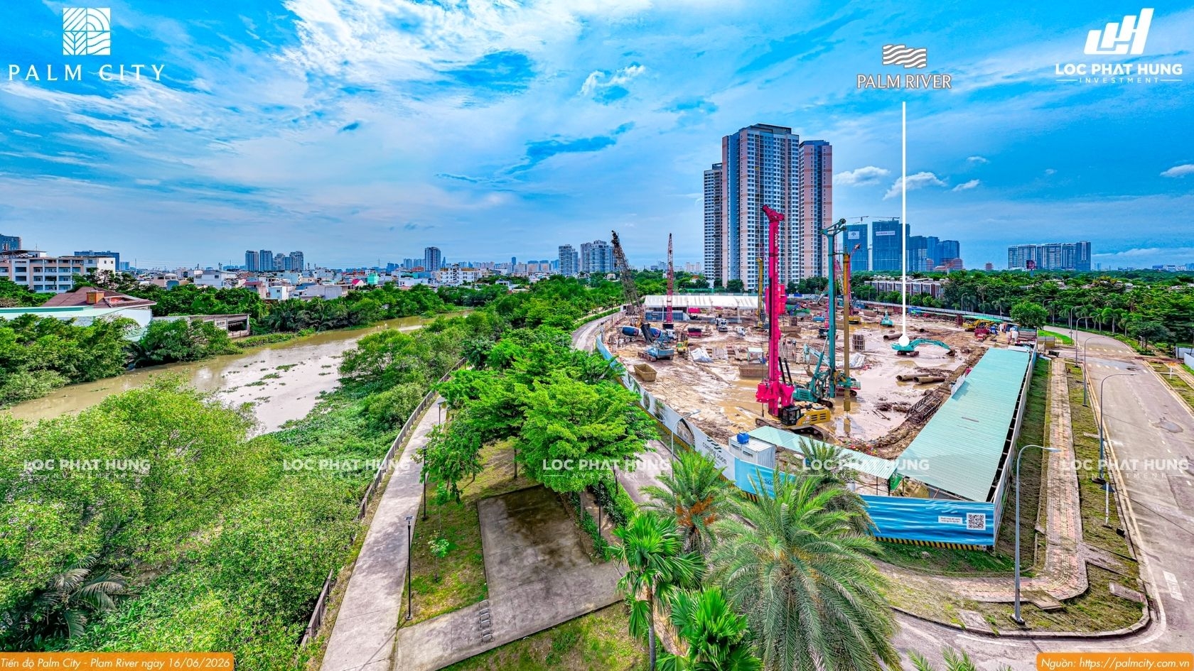 Tiến Độ Xây Dựng Dự Án Căn Hộ Chung Cư Palm River Tháng 06.2026