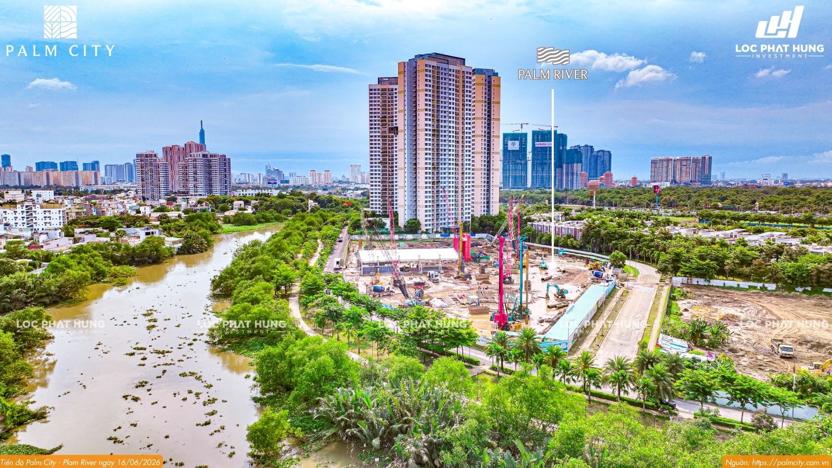 Tiến Độ Xây Dựng Dự Án Căn Hộ Chung Cư Palm River Tháng 06.2026