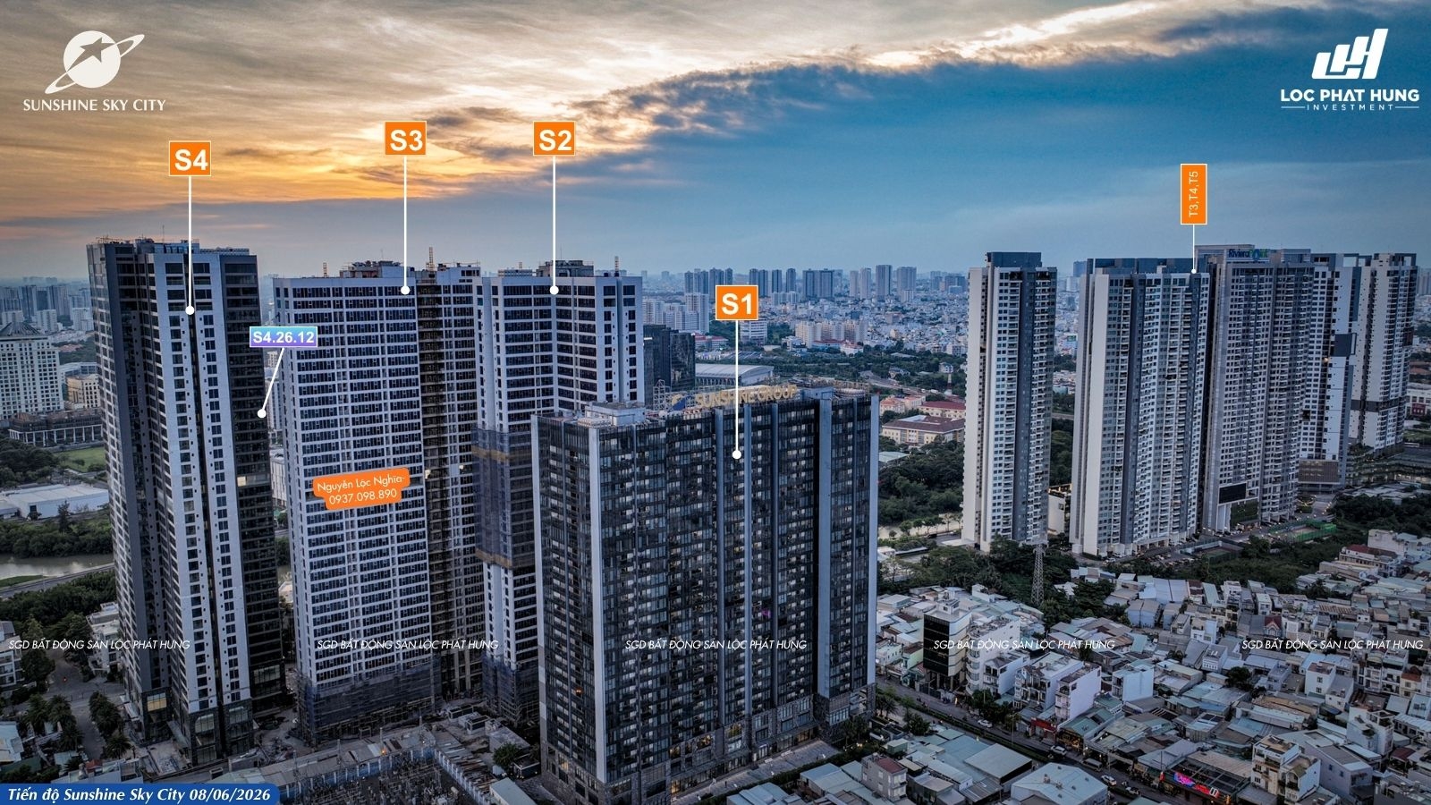 Tiến độ Sunshine Sky City tháng 06.2026