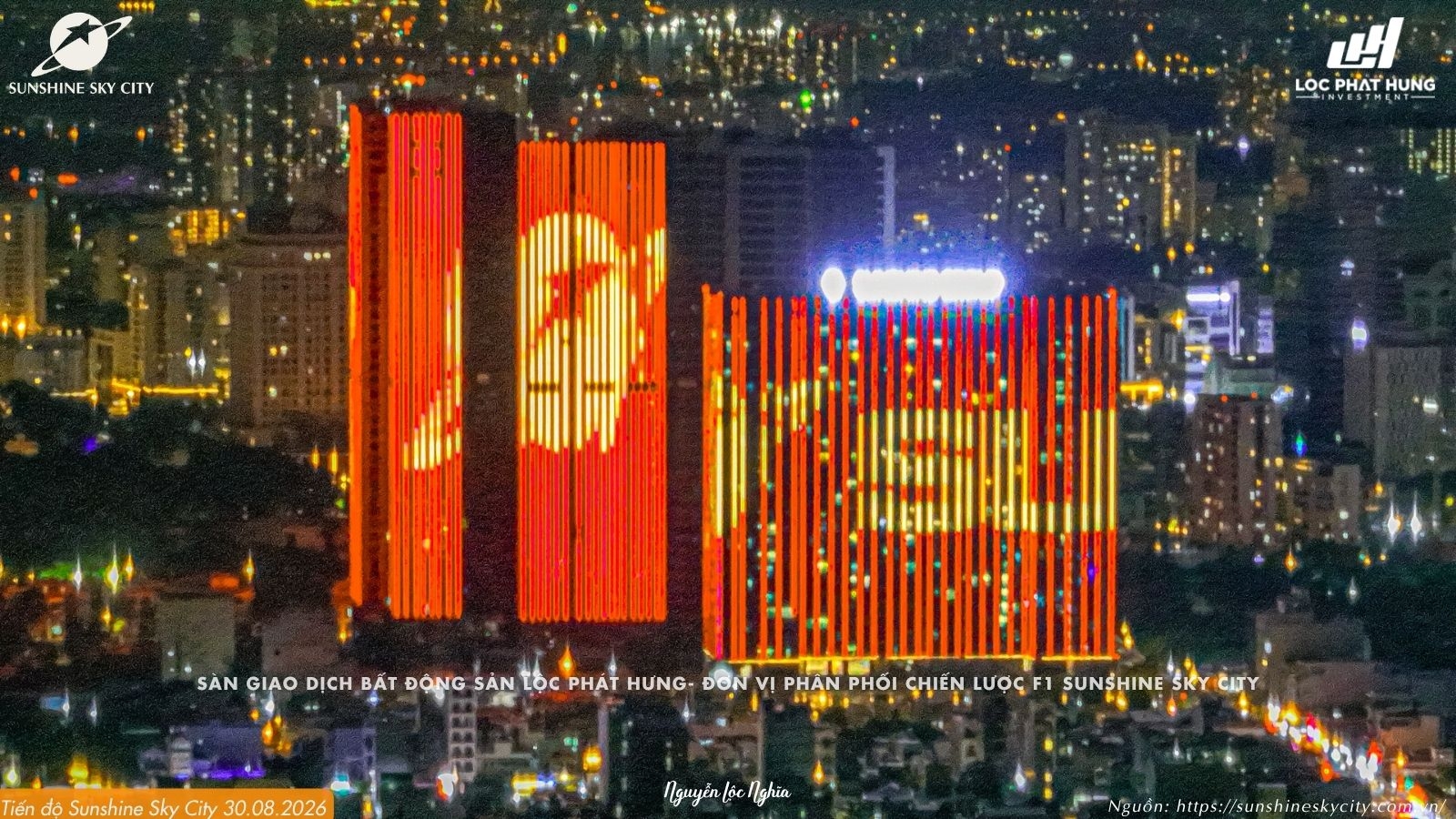 Tiến độ Sunshine Sky City 30/08/2026 cập nhật mới nhất