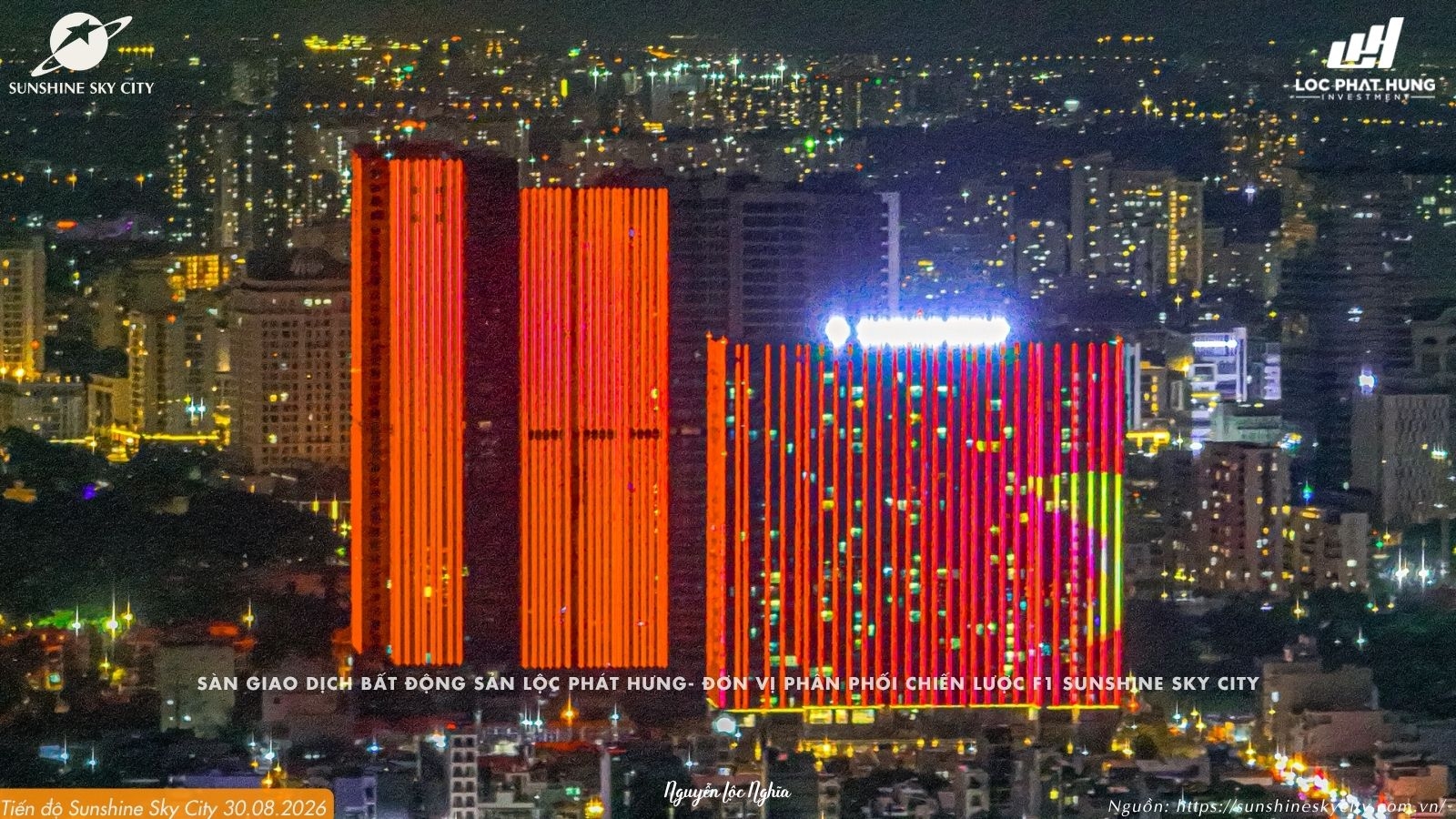 Tiến độ Sunshine Sky City 30/08/2026 cập nhật mới nhất